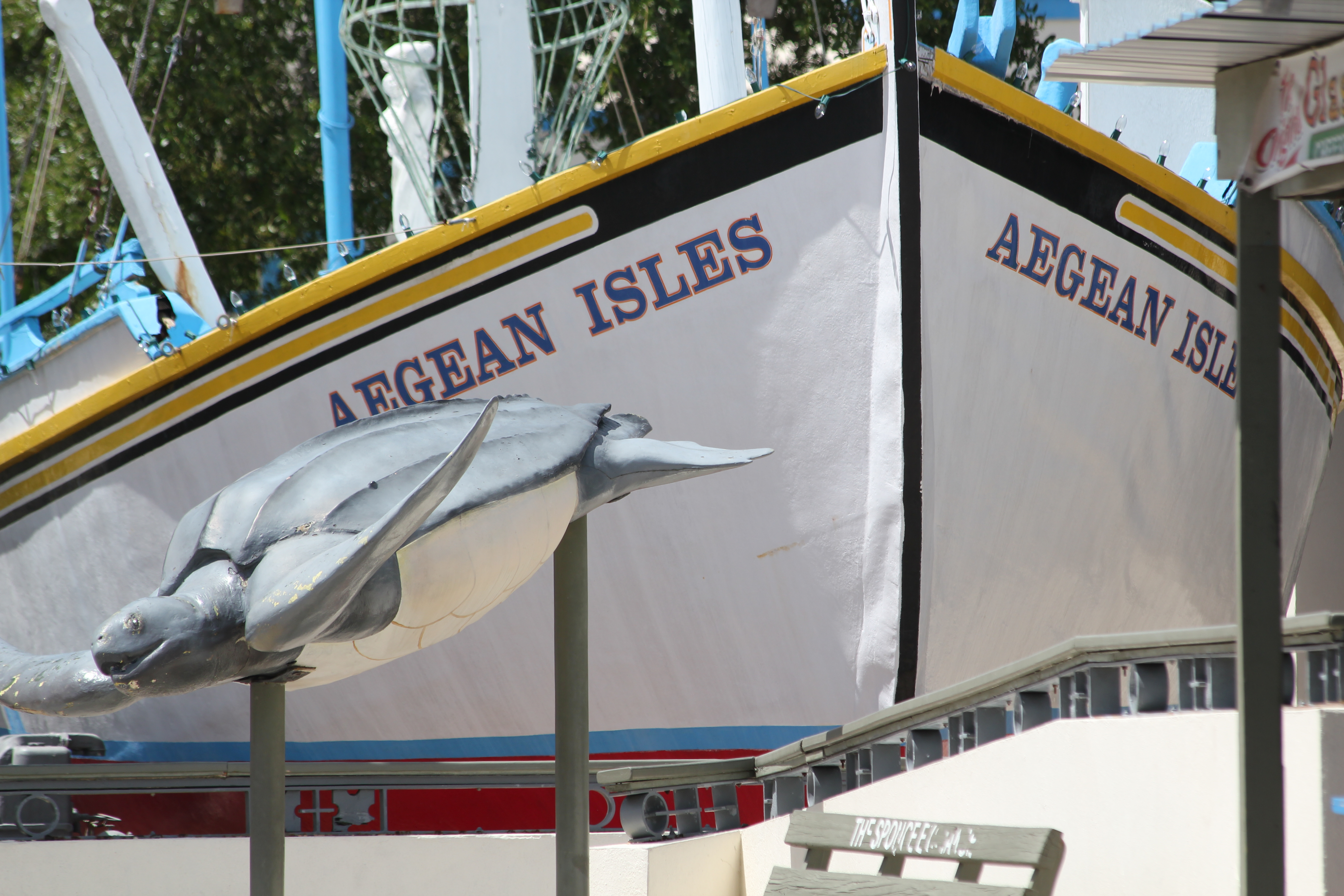 The Aegean Isles boat at the Tarpon Springs sponge docks