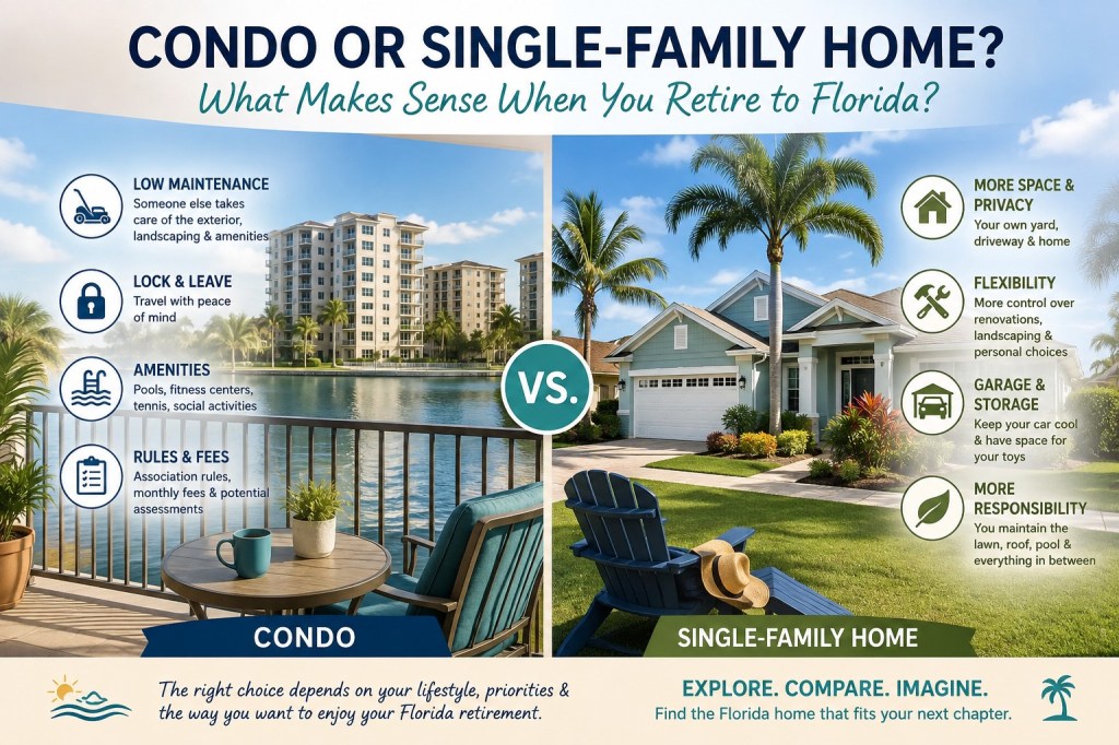 Condo or Single-Family Home? What Makes Sense When You Retire to&nbsp;Florida?